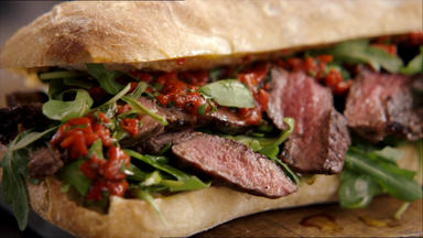 Jamies 30 Minuten Menüs - Steak-sandwich