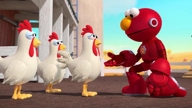 Sesame Street's Mecha Builders - Hungrige Hühner