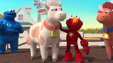 Sesame Street's Mecha Builders - Muh Muh Muh - Weg Ist Die Kuh!