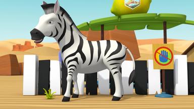 Ranger Rob - Ein Gestreiftes Pferd Im Tier-spaß-park